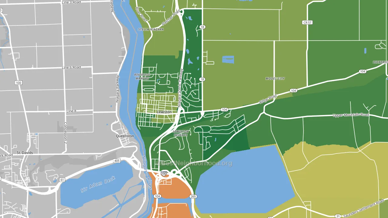 14092, NY block-group voter-turnout map