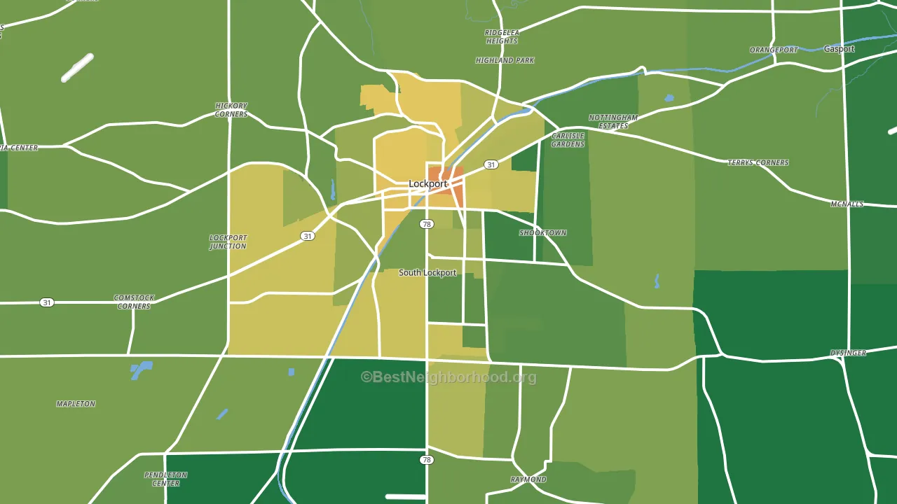 14094, NY block-group voter-turnout map