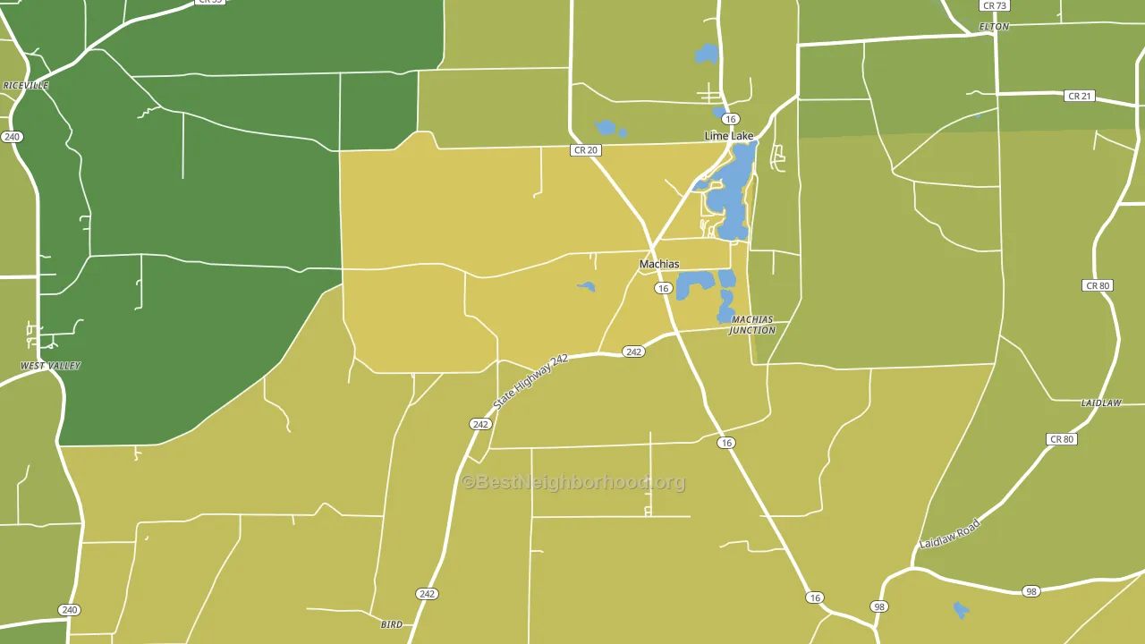 14101, NY block-group voter-turnout map