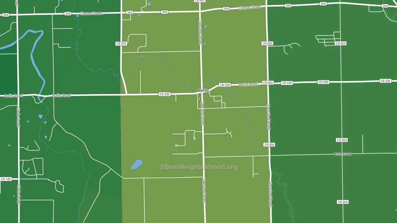 14102, NY block-group voter-turnout map