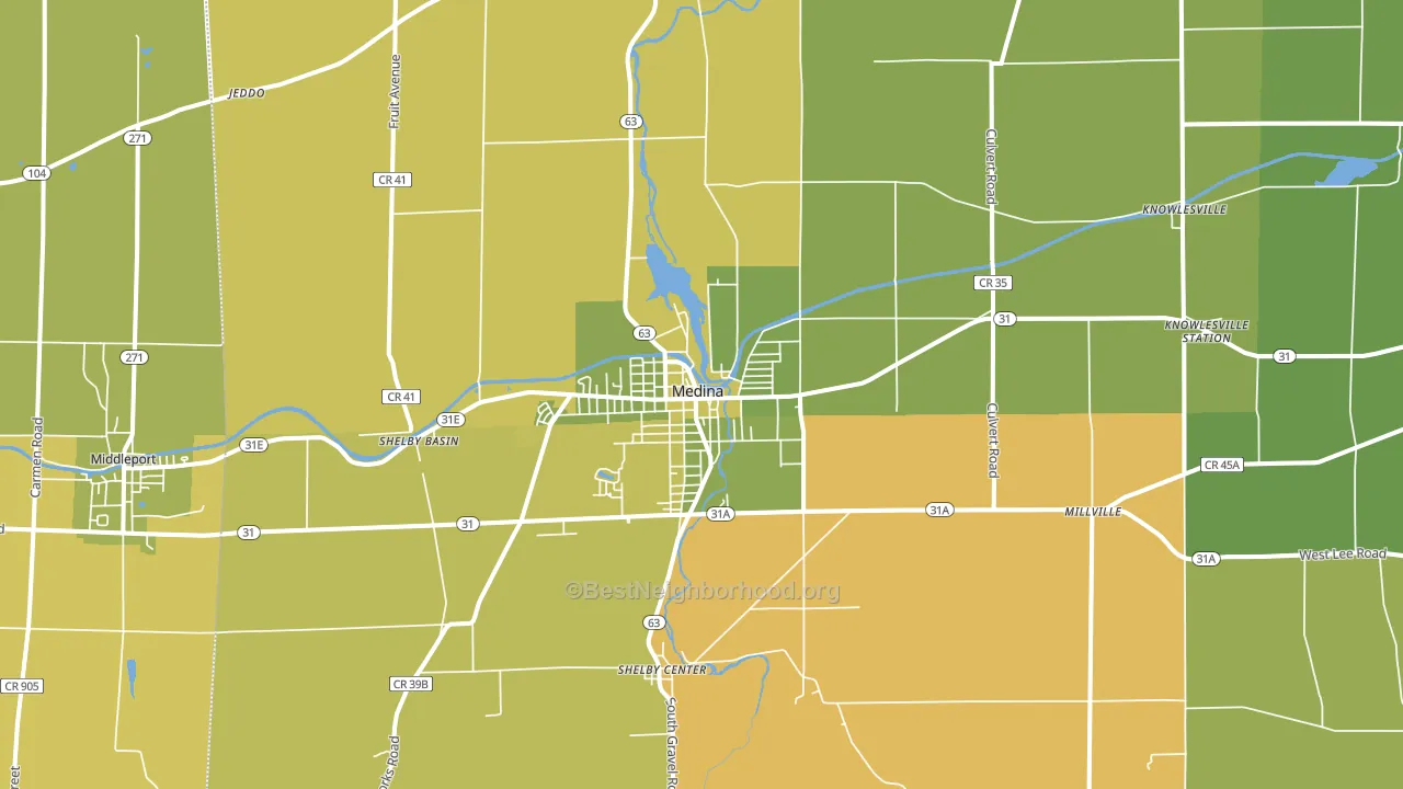 14103, NY block-group voter-turnout map