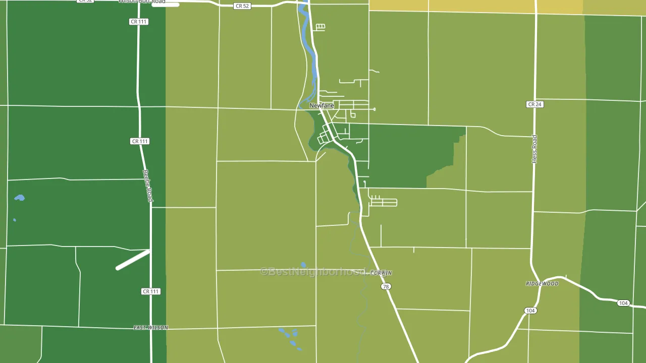 14108, NY block-group voter-turnout map
