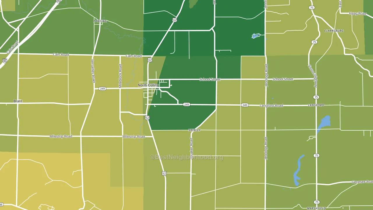 14111, NY block-group voter-turnout map