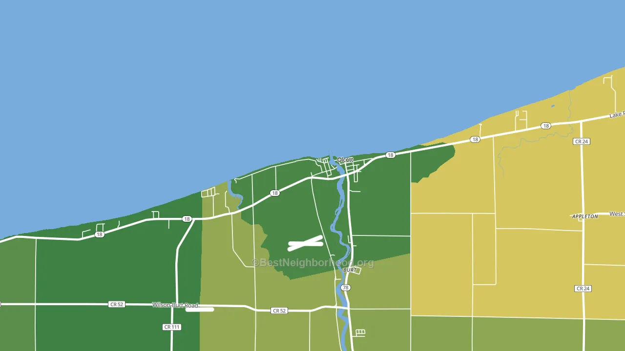 14126, NY block-group voter-turnout map