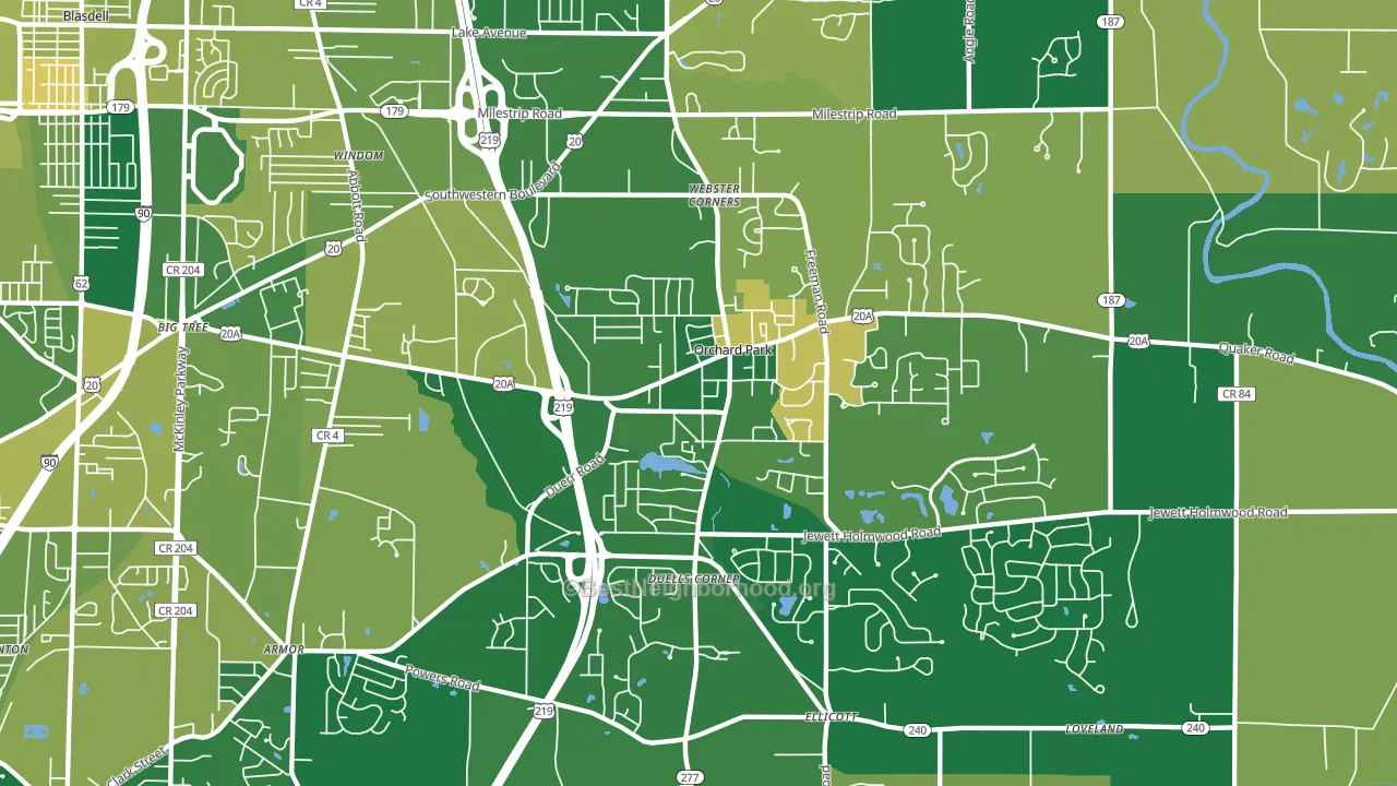 14127, NY block-group voter-turnout map