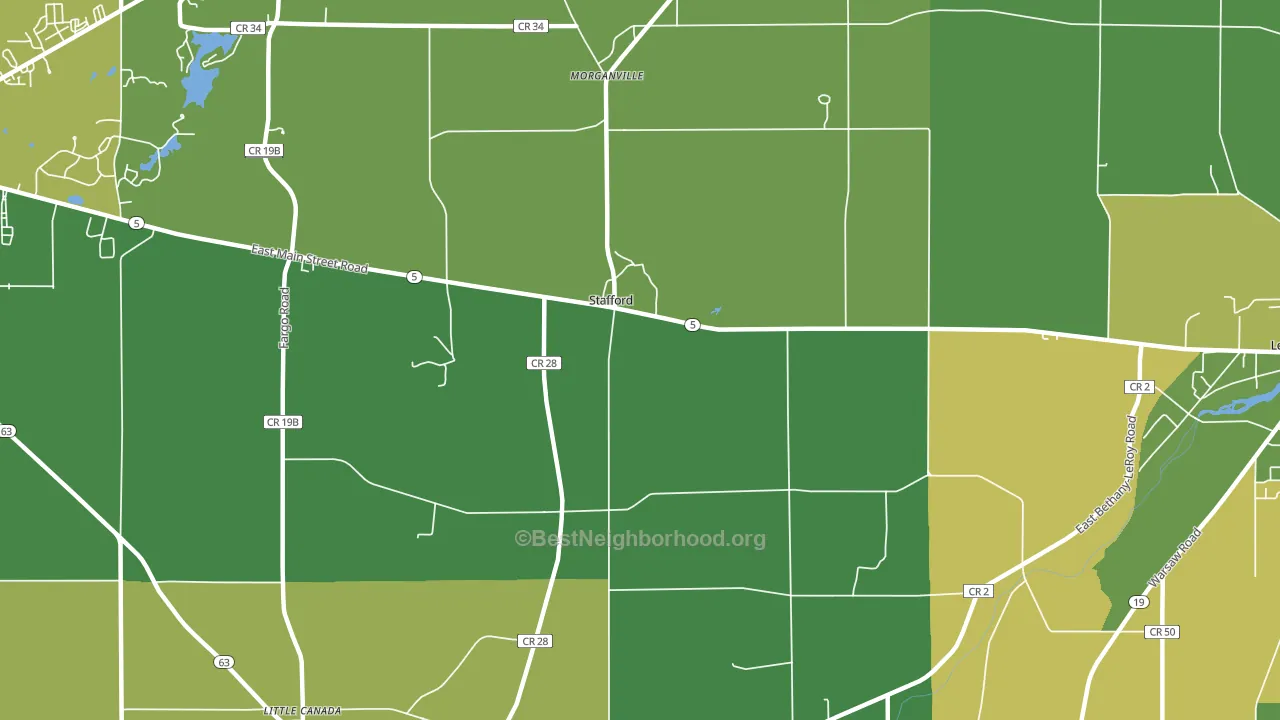 14143, NY block-group voter-turnout map