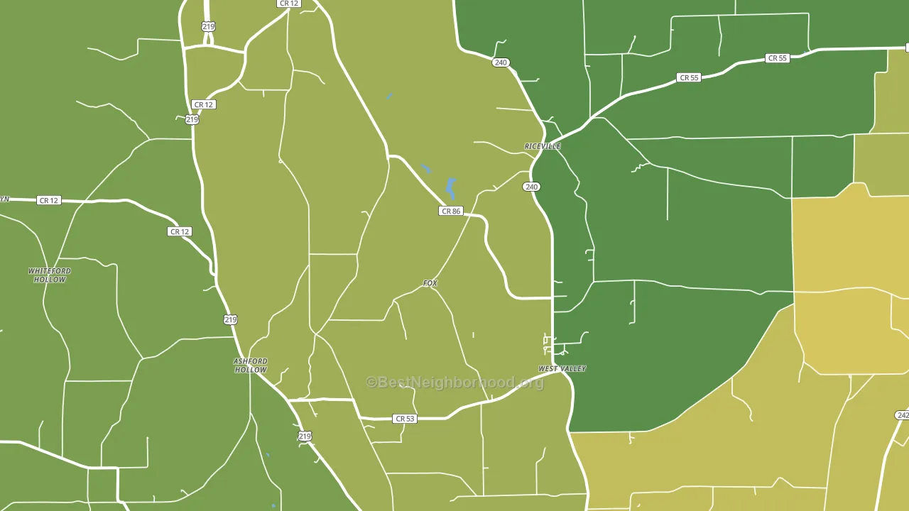 14171, NY block-group voter-turnout map