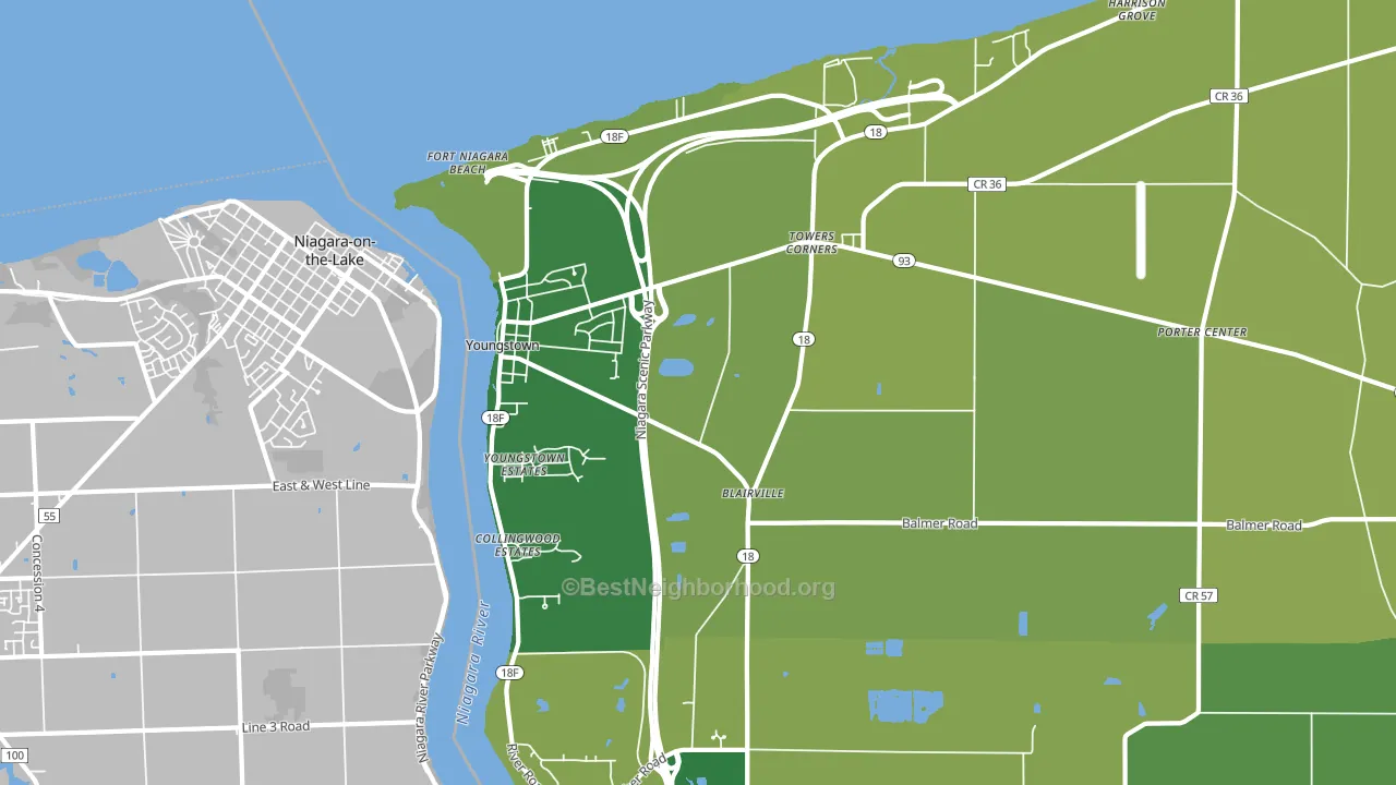 14174, NY block-group voter-turnout map
