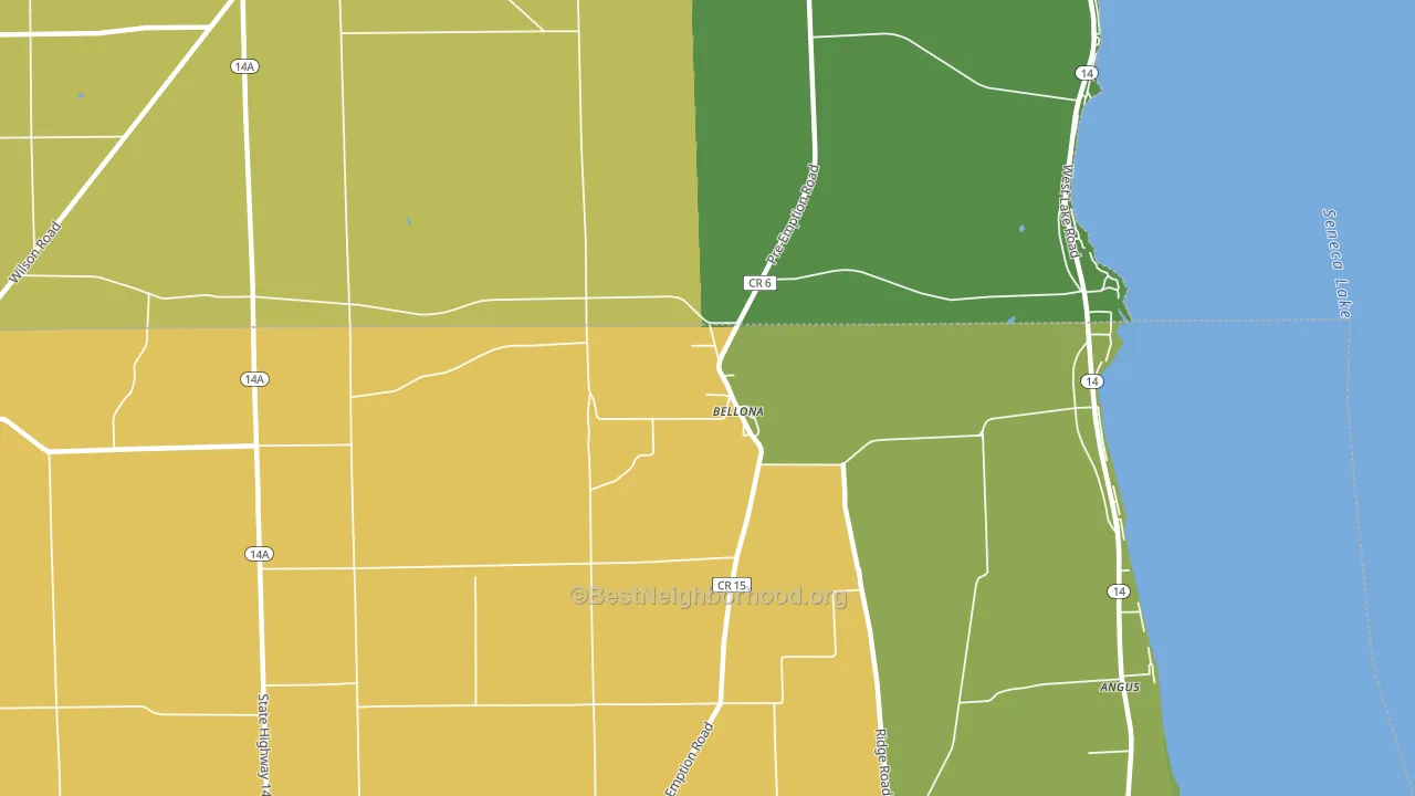 14415, NY block-group voter-turnout map