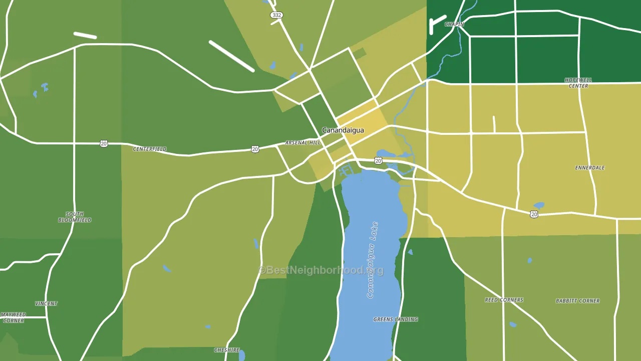 14424, NY block-group voter-turnout map