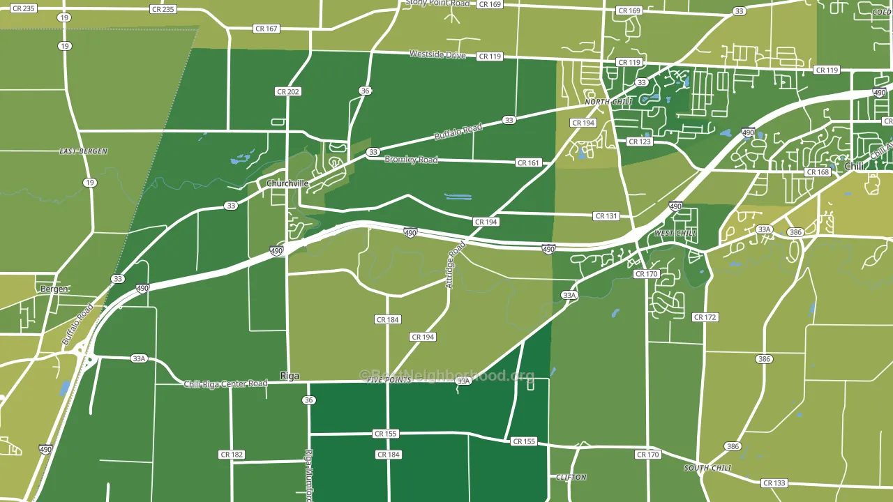 14428, NY block-group voter-turnout map
