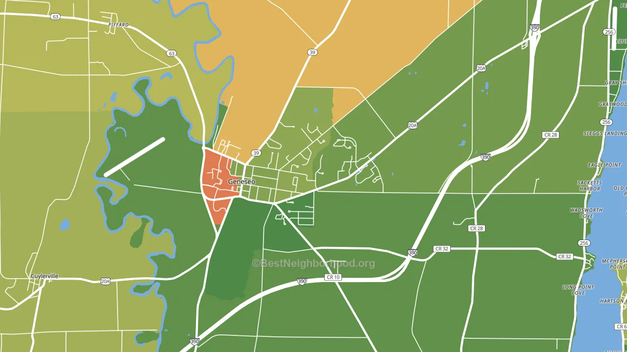 14454, NY block-group voter-turnout map