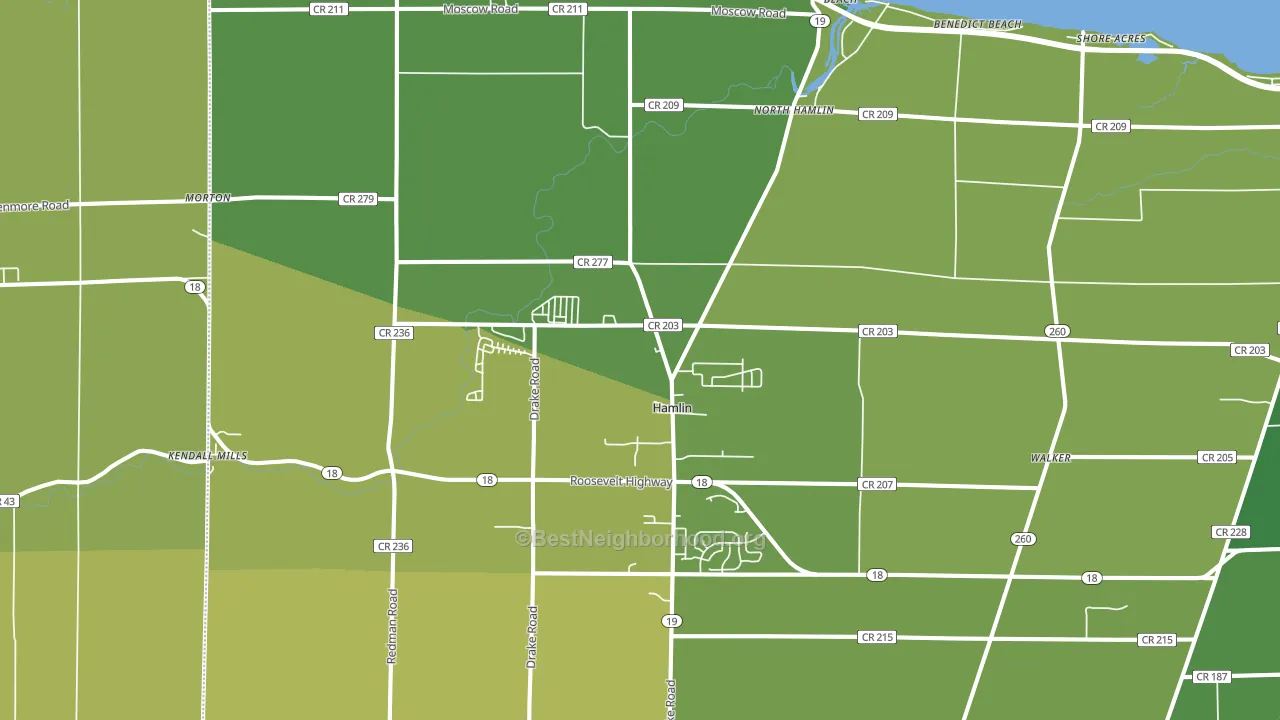 14464, NY block-group voter-turnout map