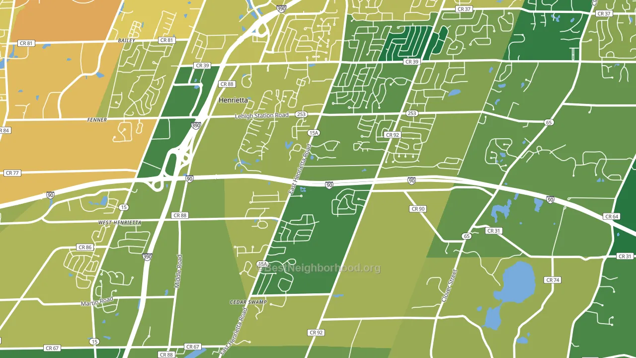 14467, NY block-group voter-turnout map