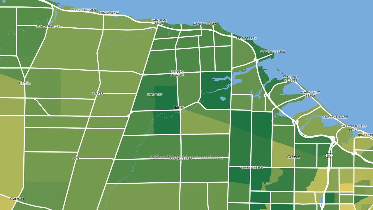 14468, NY block-group voter-turnout map