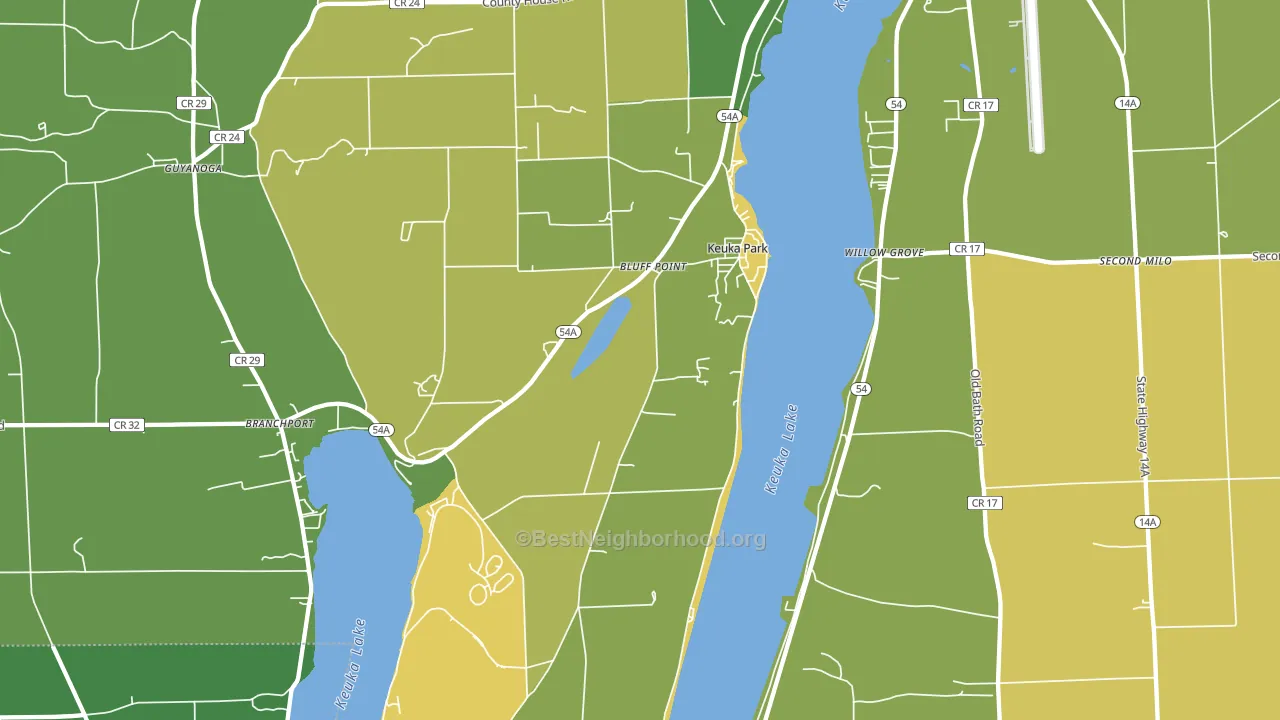14478, NY block-group voter-turnout map
