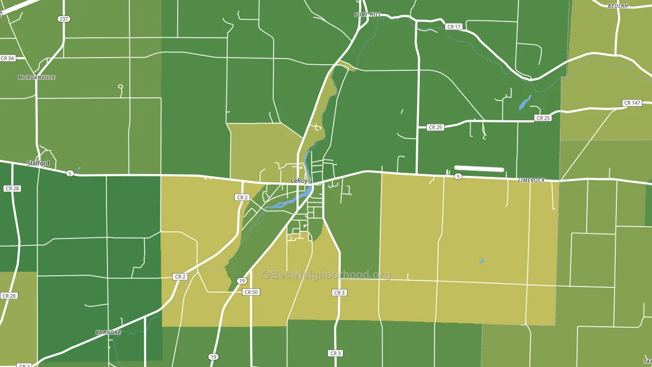 14482, NY block-group voter-turnout map