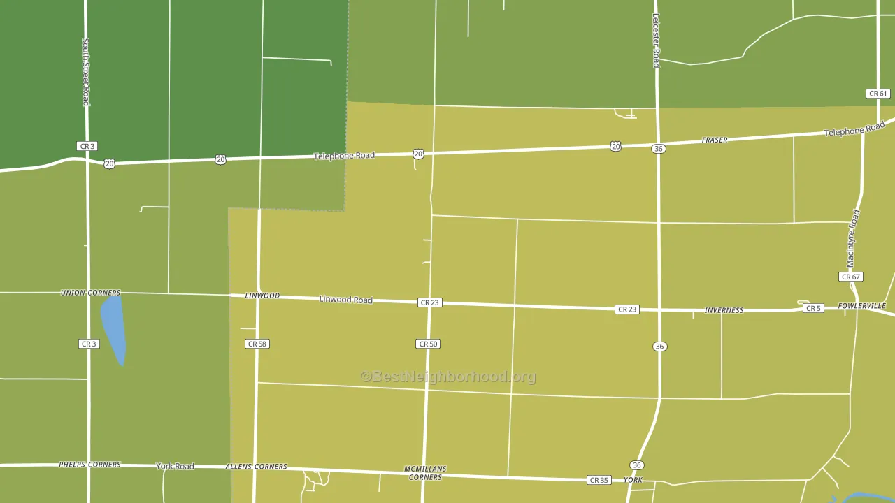 14486, NY block-group voter-turnout map