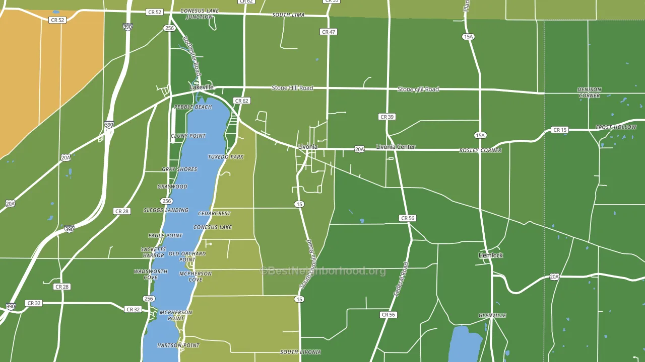 14487, NY block-group voter-turnout map