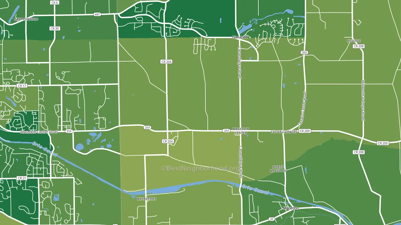 14502, NY block-group voter-turnout map