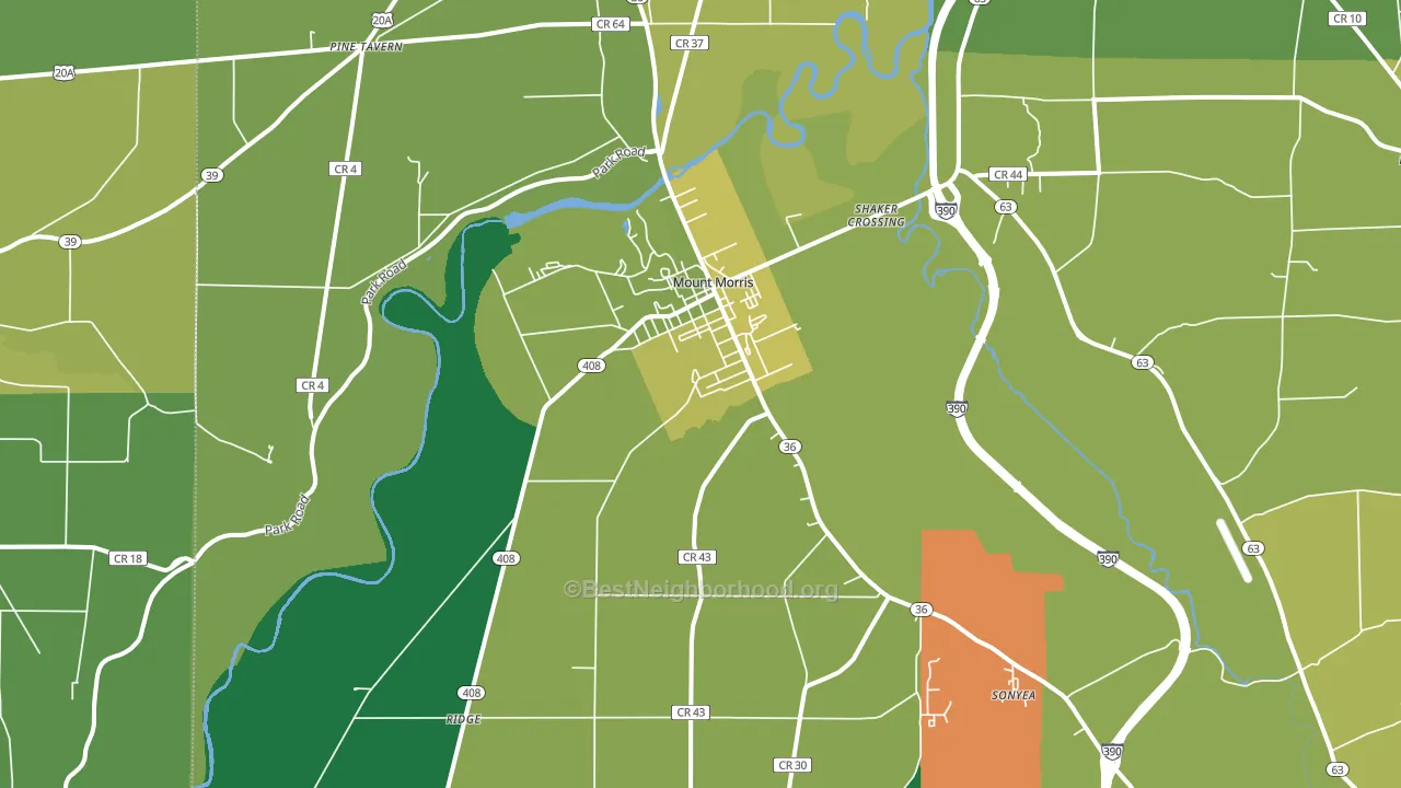 14510, NY block-group voter-turnout map