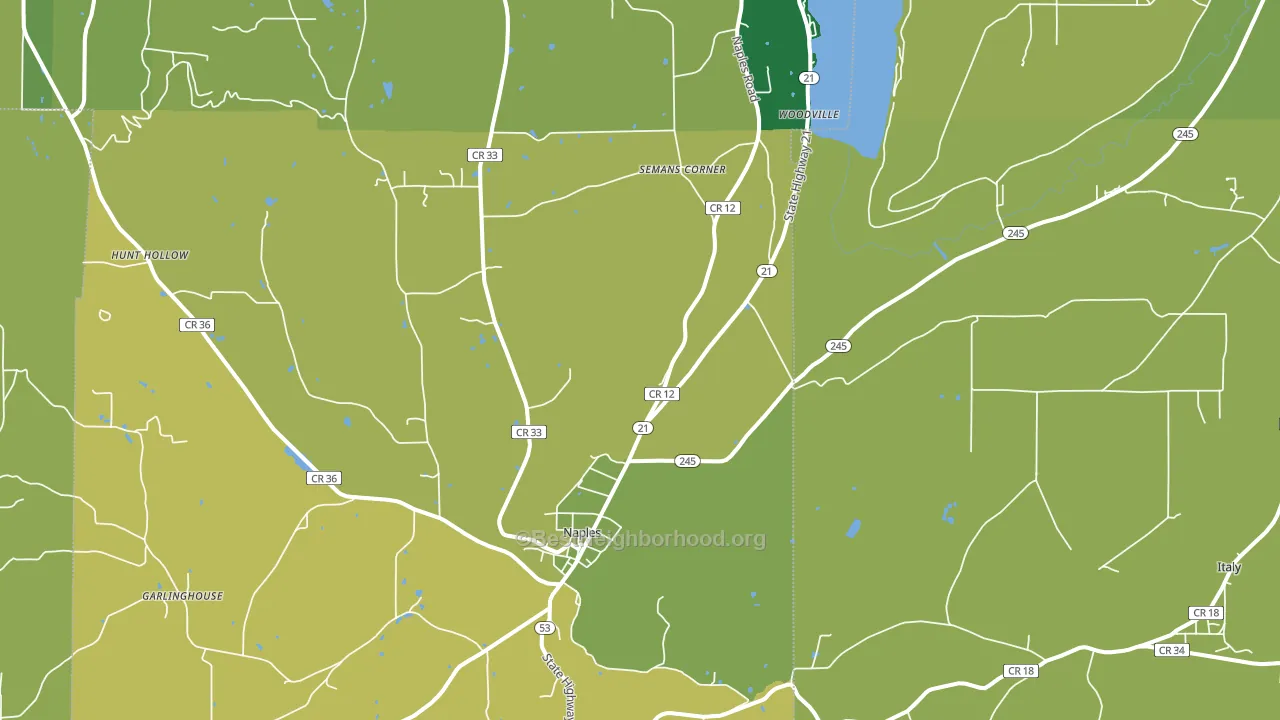 14512, NY block-group voter-turnout map
