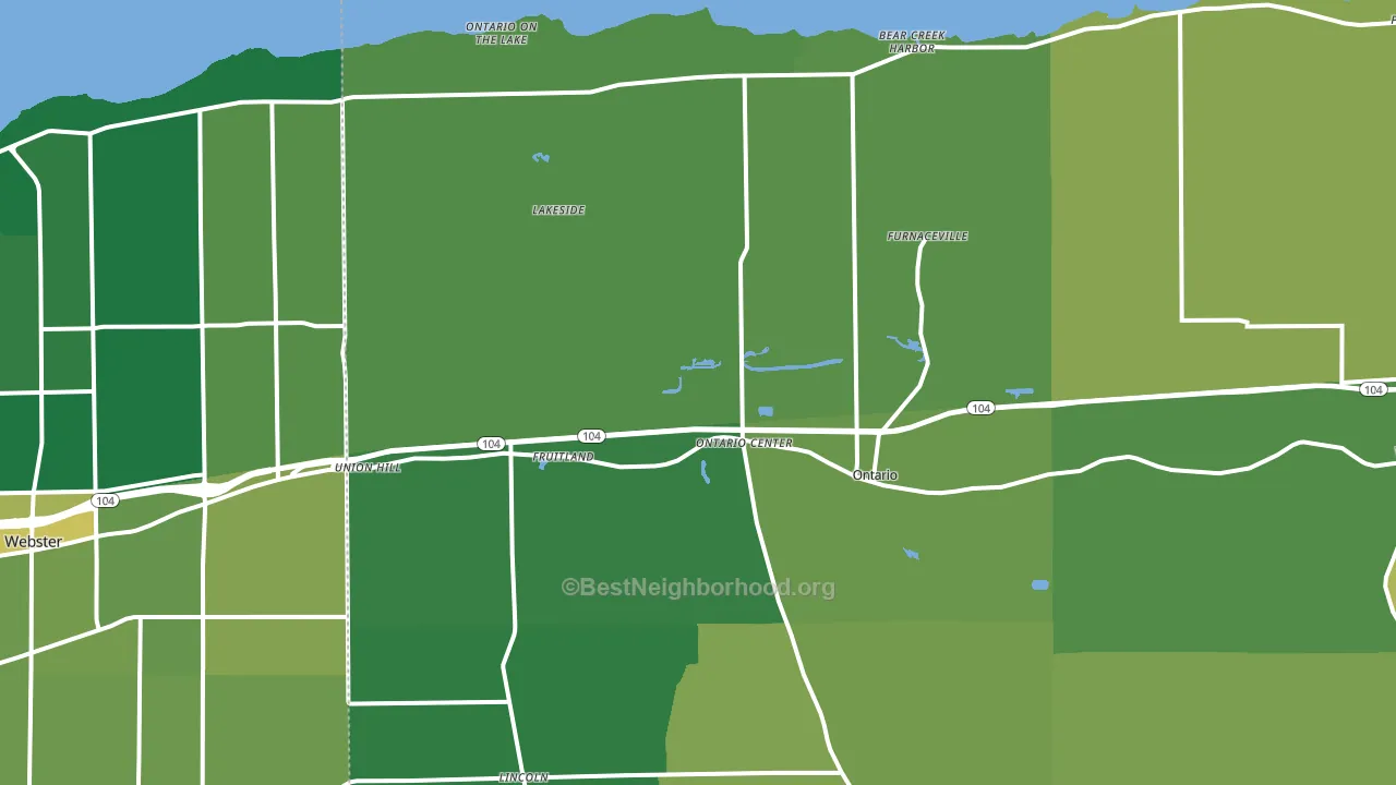 14519, NY block-group voter-turnout map