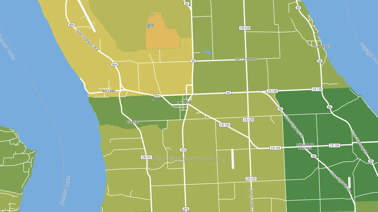 14521, NY block-group voter-turnout map