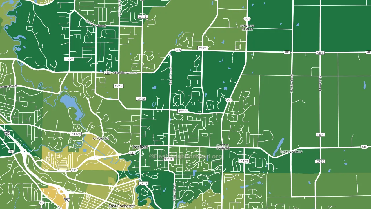 14526, NY block-group voter-turnout map