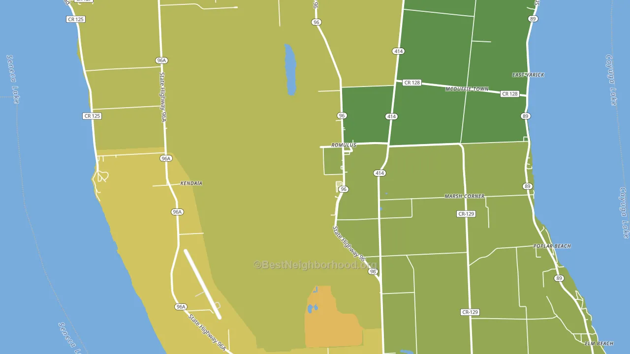 14541, NY block-group voter-turnout map
