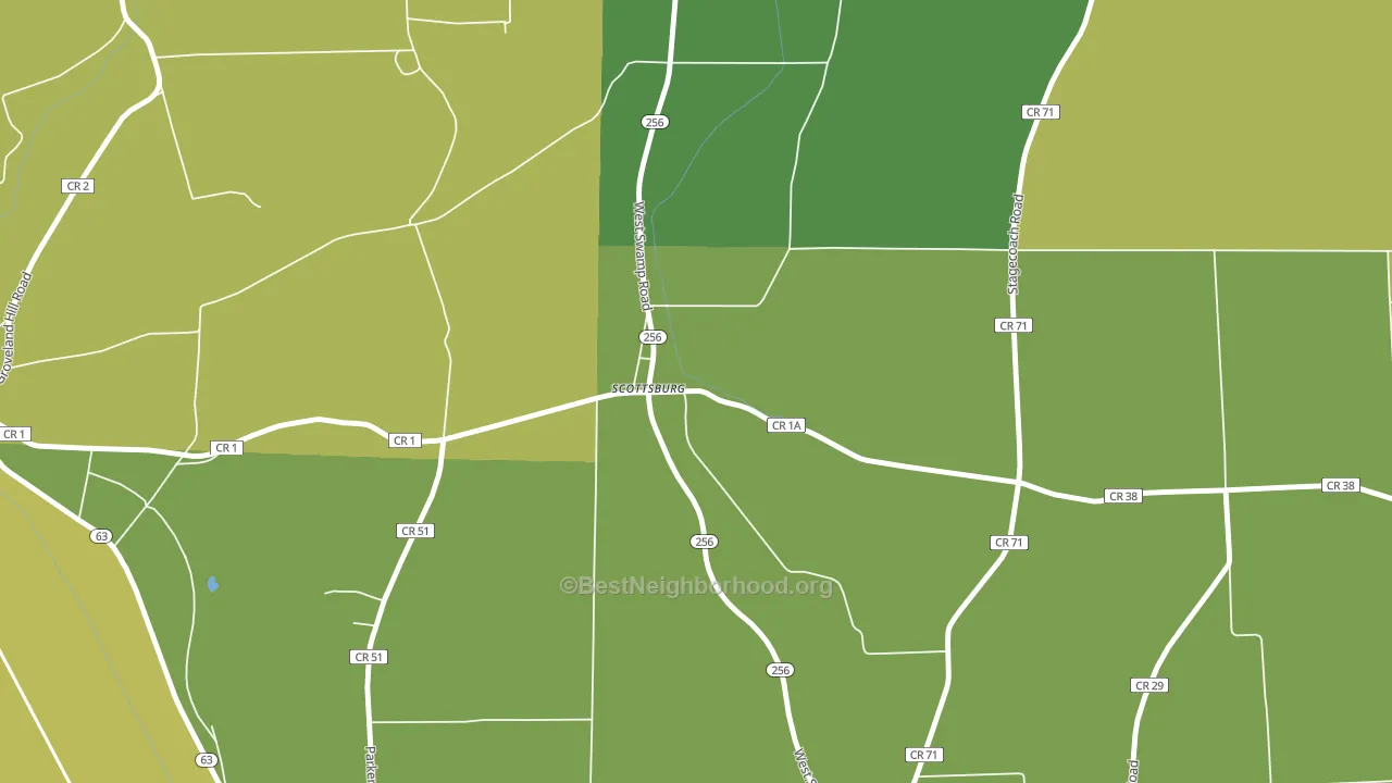 14545, NY block-group voter-turnout map