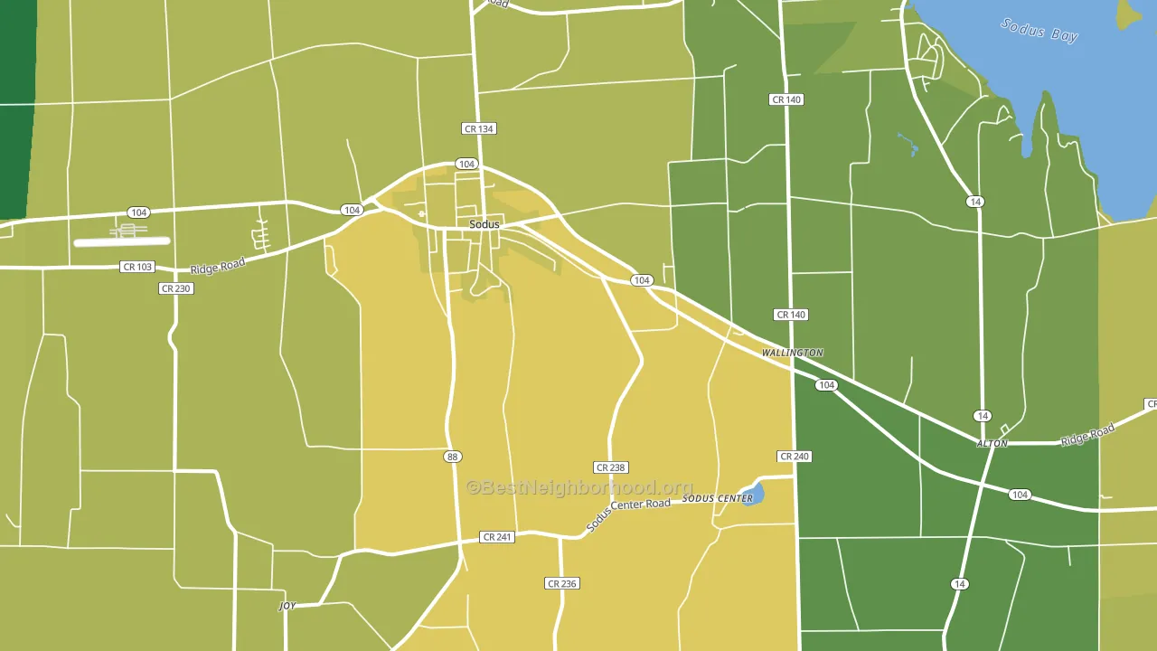 14551, NY block-group voter-turnout map