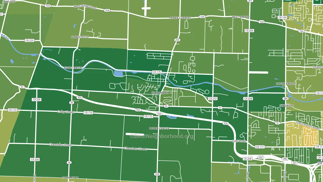 14559, NY block-group voter-turnout map