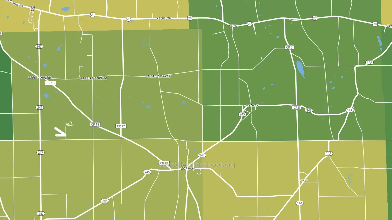 14561, NY block-group voter-turnout map