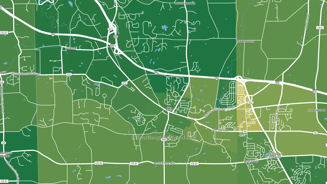 14564, NY block-group voter-turnout map