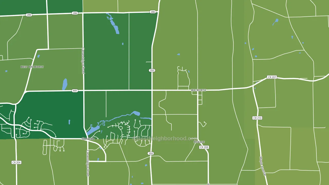 14568, NY block-group voter-turnout map