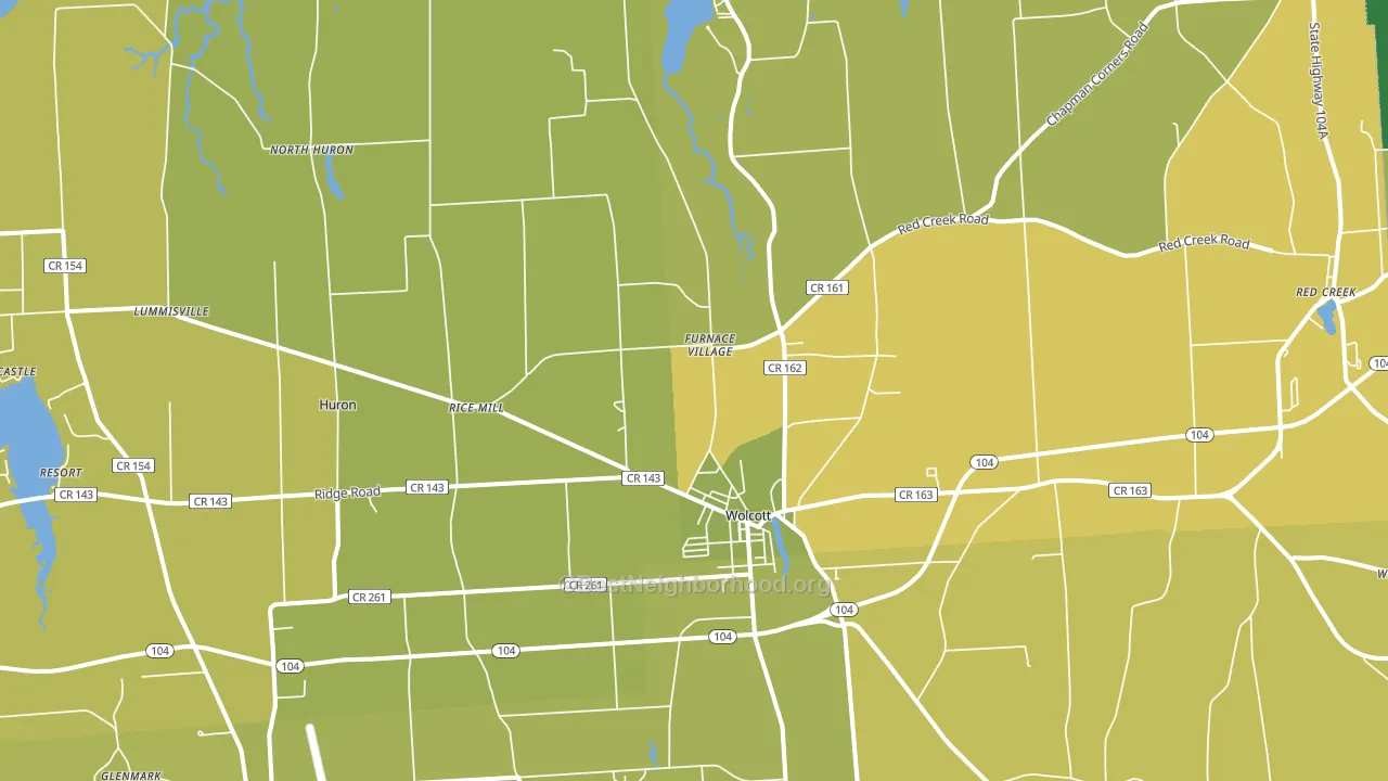14590, NY block-group voter-turnout map