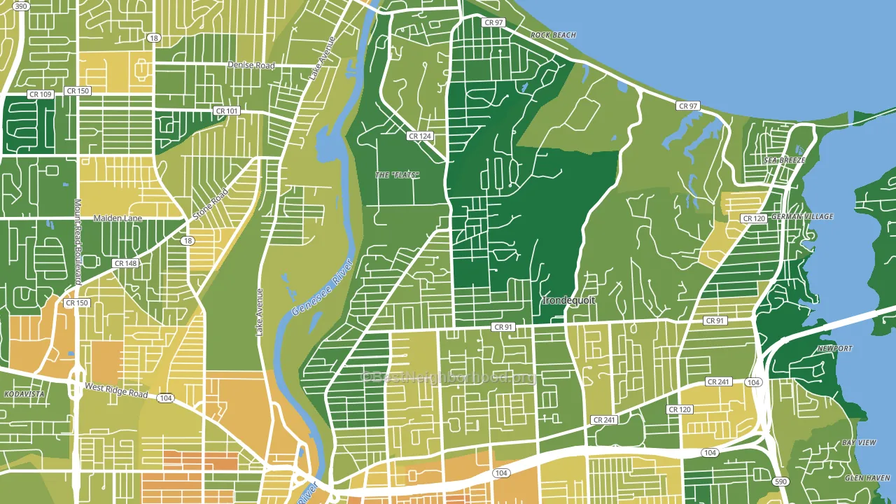 14617, NY block-group voter-turnout map