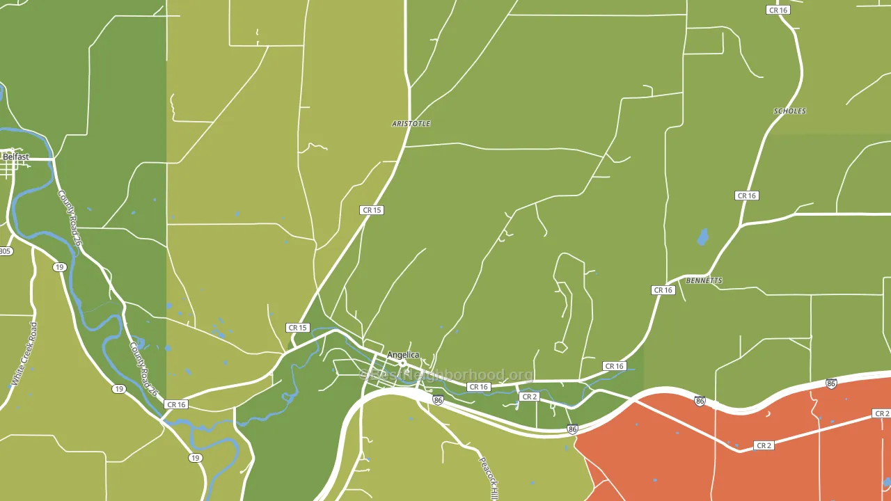 14709, NY block-group voter-turnout map