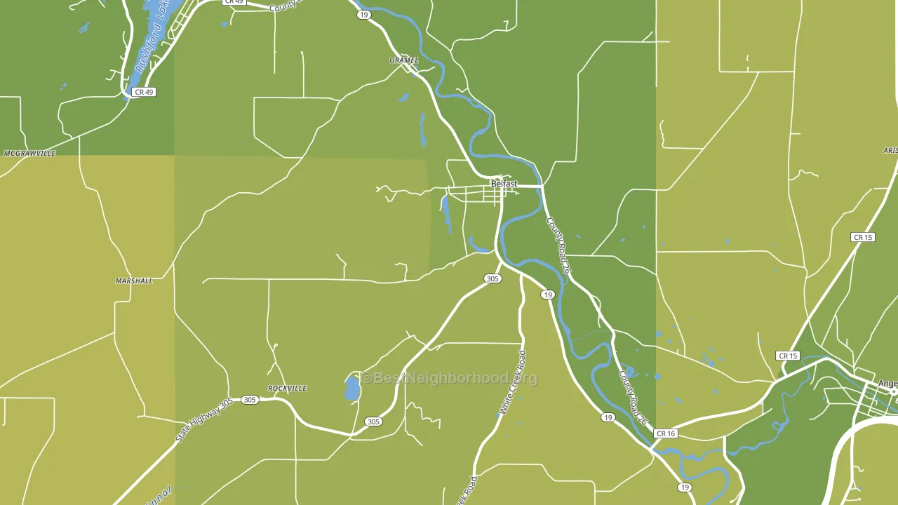 14711, NY block-group voter-turnout map