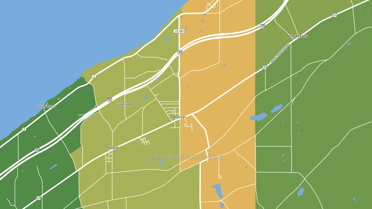 14716, NY block-group voter-turnout map