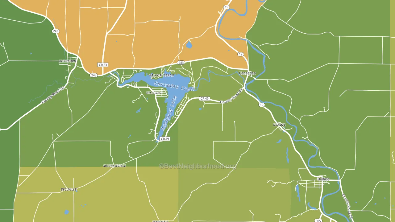 14717, NY block-group voter-turnout map