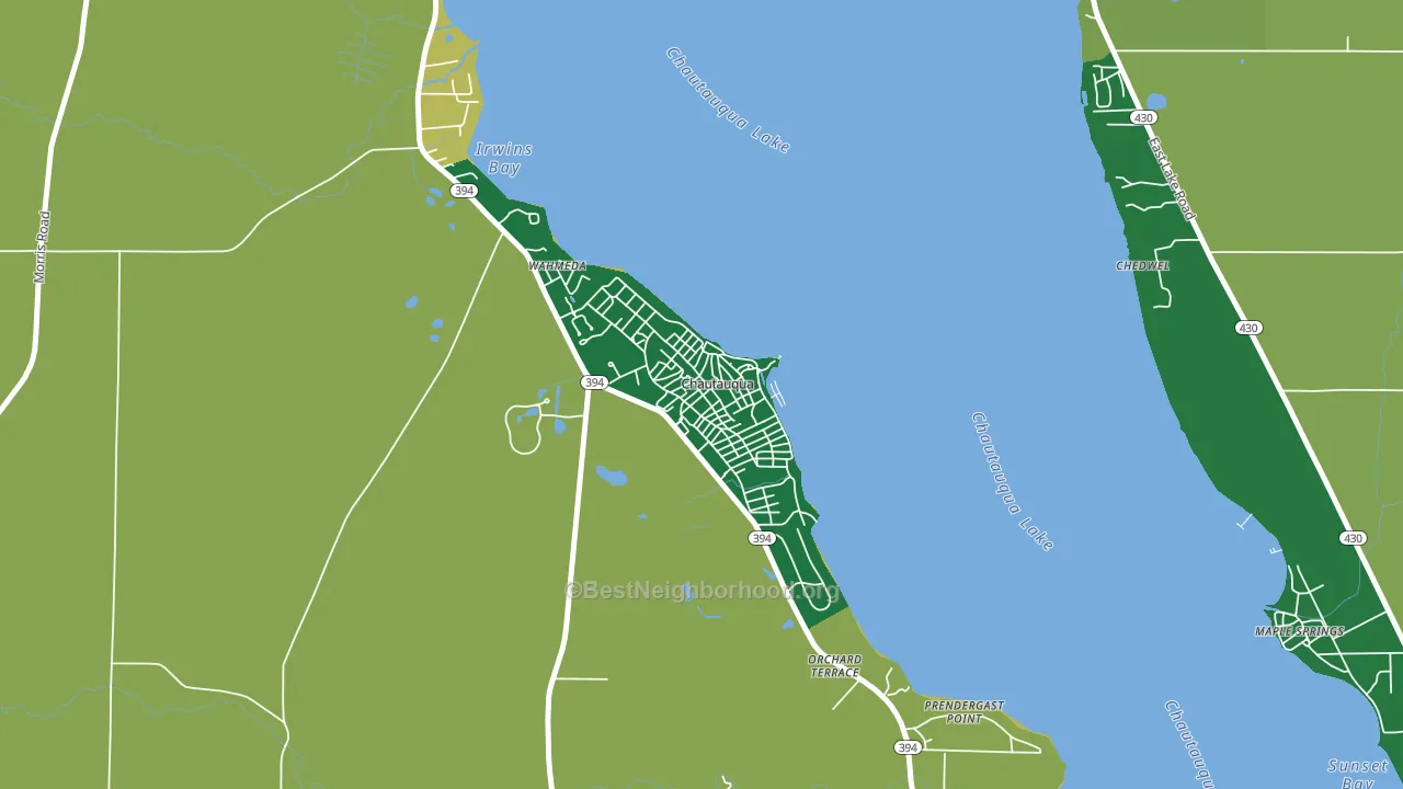 14722, NY block-group voter-turnout map