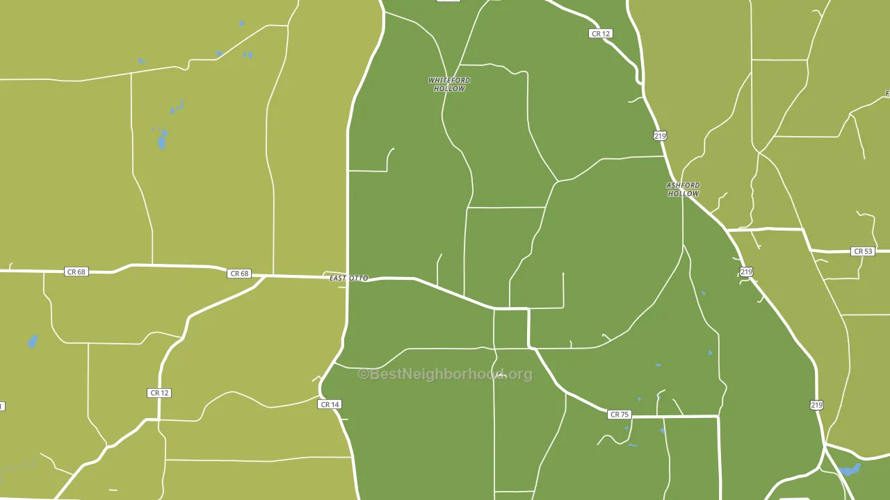 14729, NY block-group voter-turnout map