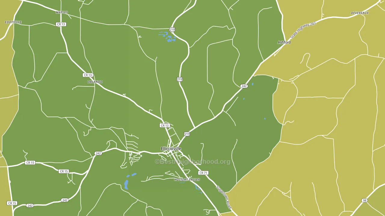 14731, NY block-group voter-turnout map