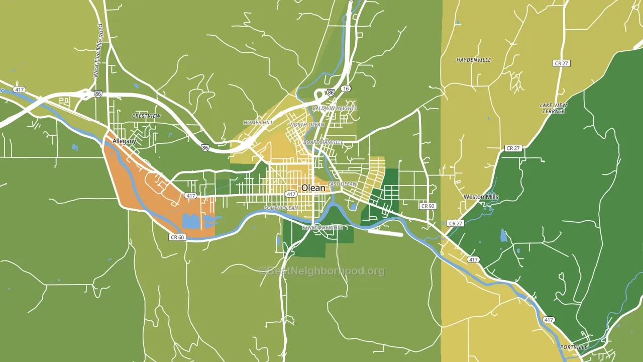 14760, NY block-group voter-turnout map