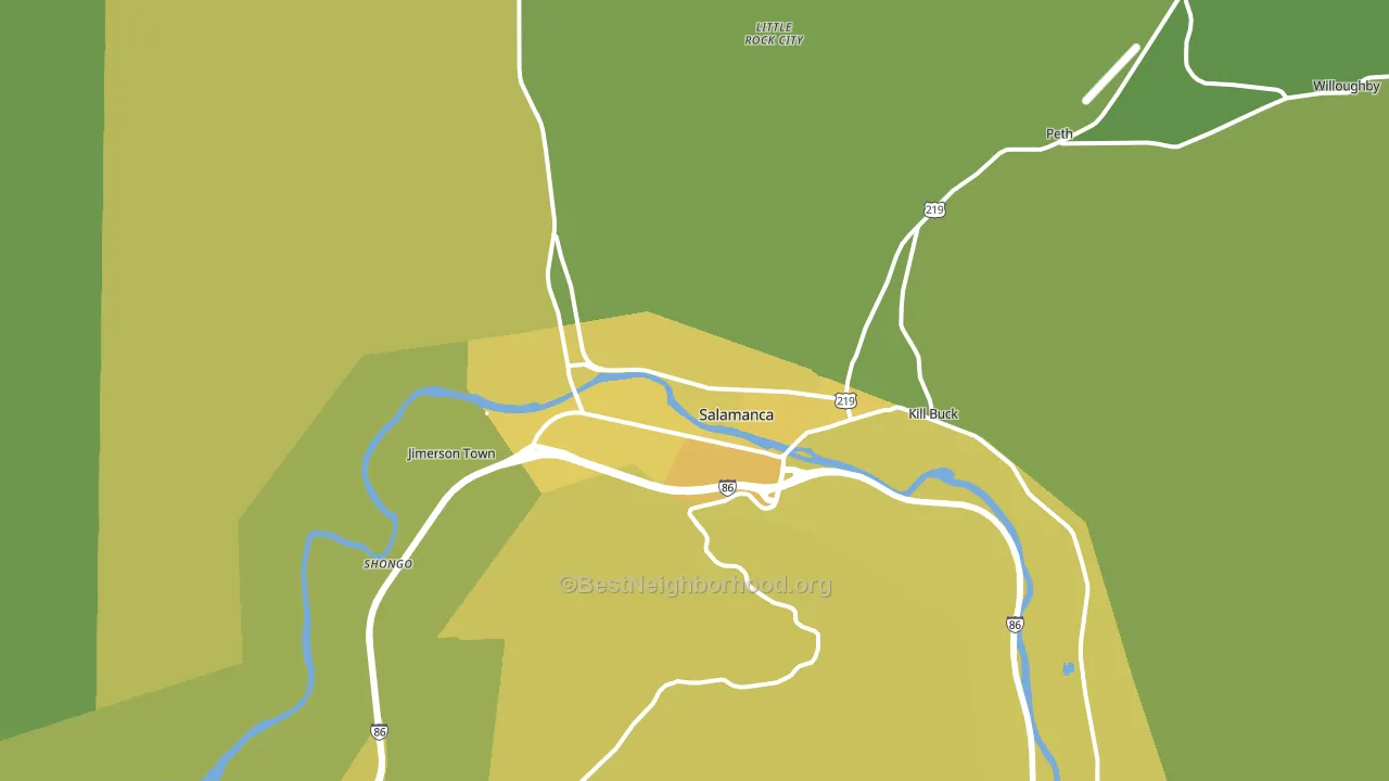 14779, NY block-group voter-turnout map