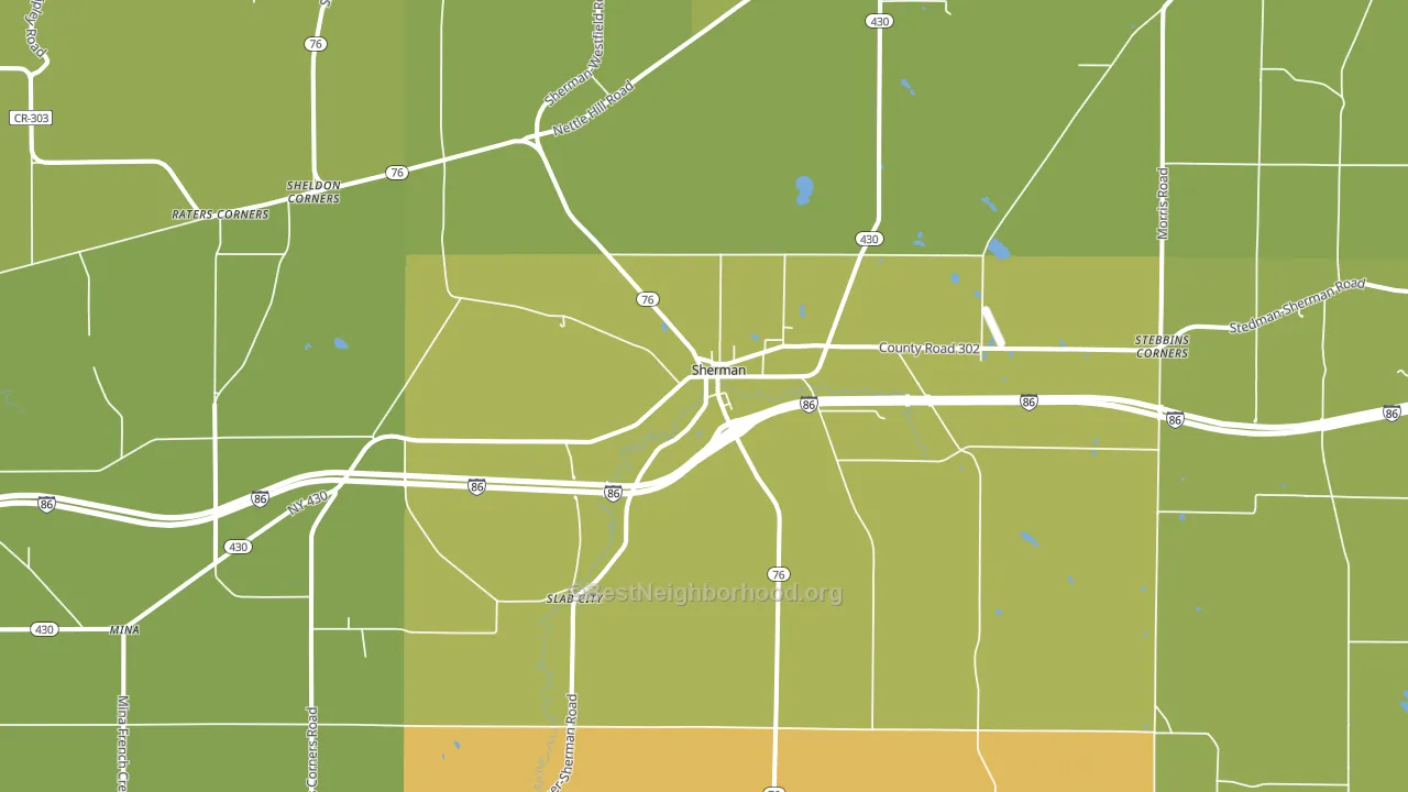 14781, NY block-group voter-turnout map