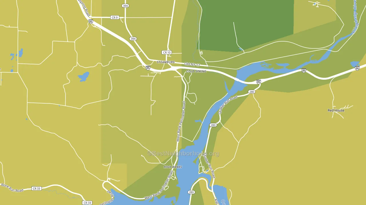 14783, NY block-group voter-turnout map