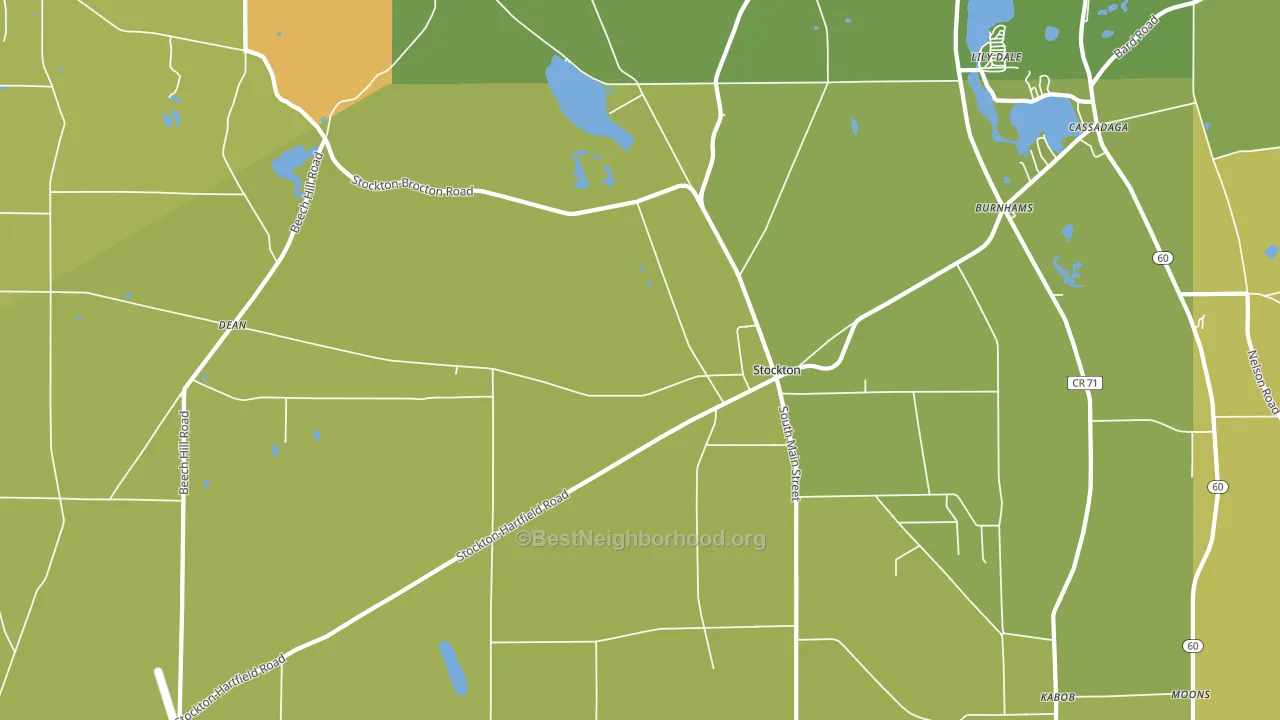 14784, NY block-group voter-turnout map
